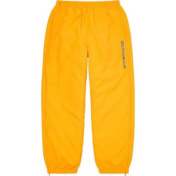 Yellow Supreme Full Zip Baggy Warm Up Pant Pants | NZ429QZ